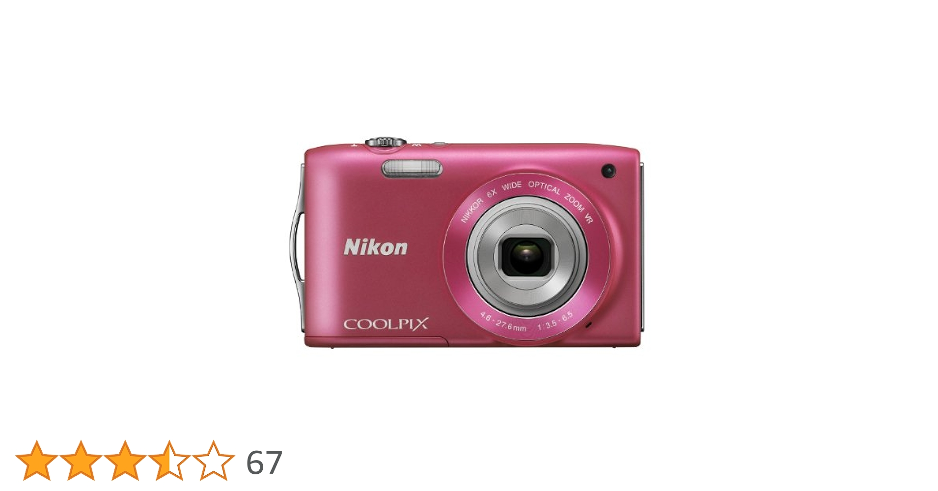 ニコン Nikon COOLPIX S30 ピンク 単3電池駆動 Nikon COOLPIX S3300 16 MP Digital Camera with 6x Zoom NIKKOR